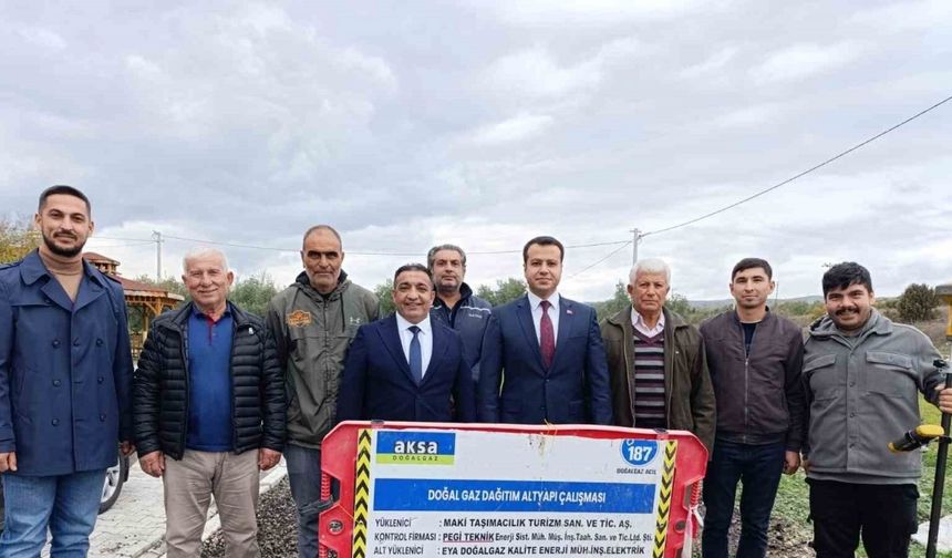 Köprübaşı’nda doğalgaz için ilk kazma vuruldu