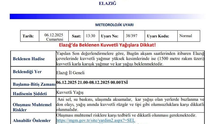 Meteorolojiden 5 il için kuvvetli yağış uyarısı