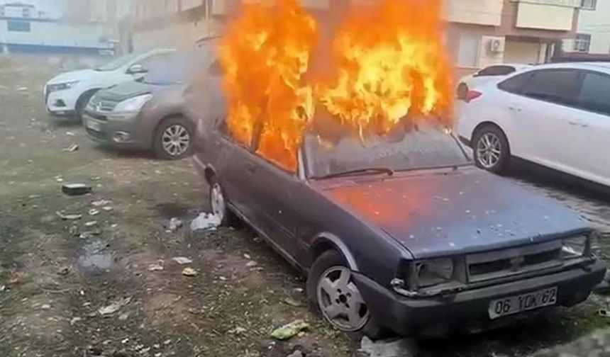 Siirt’te otomobil yakan iki çocuk ifadelerinin ardından serbest bırakıldı