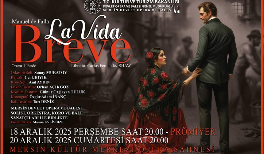 Tutku, hüzün ve kader “La Vida Breve” Operası ile MDOB sahnesinde