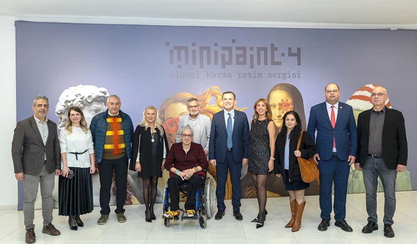 Mersin'de Mini Paint-4 Resim Sergisi açıldı