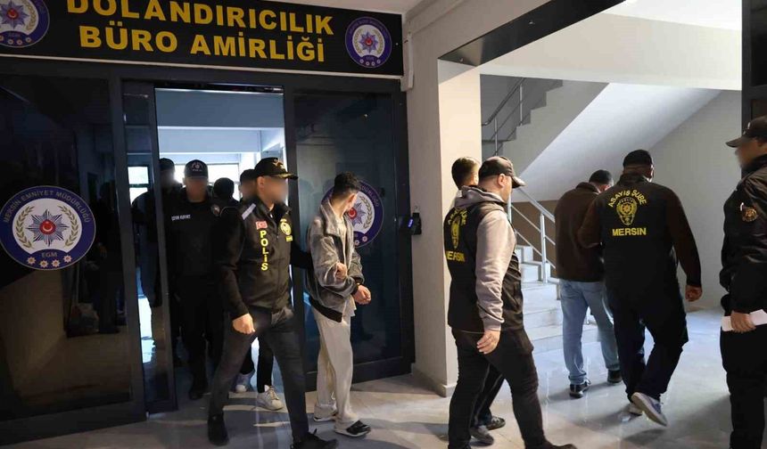 Mersin'de paravan şirketlerle organize dolandırıcılık yapan şebeke çökertildi: 10 tutuklama