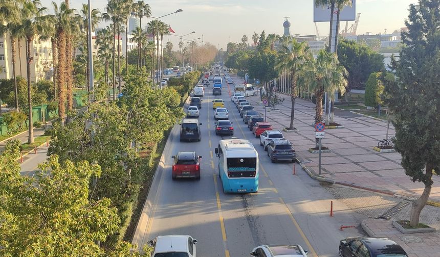Mersin’de 3 Şubat Salı günü yoğun olan yollar