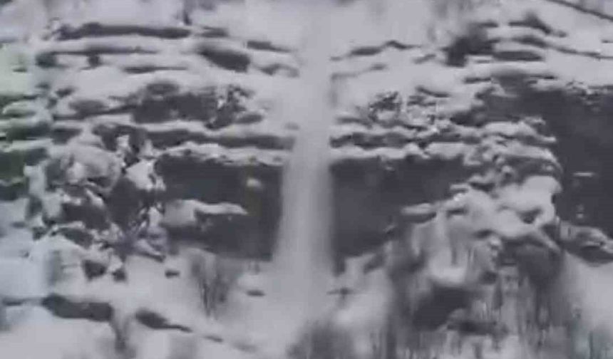 Çığ düşme anı kamerada