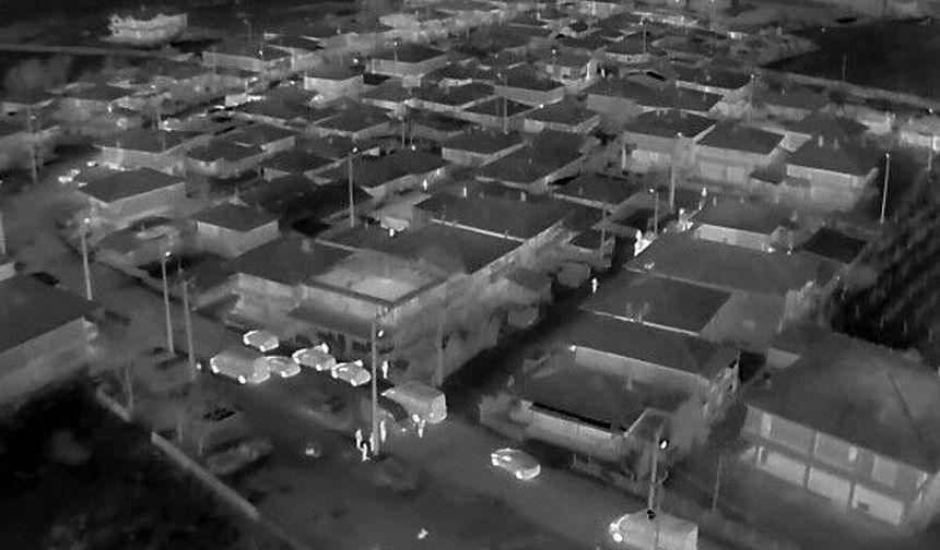 Gece görüşlü dron destekli operasyon: 100 milyonluk tefecilik ağı çökertildi