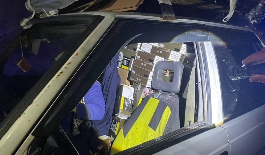 Mersin'de 200 bin boş makaron ele geçirildi