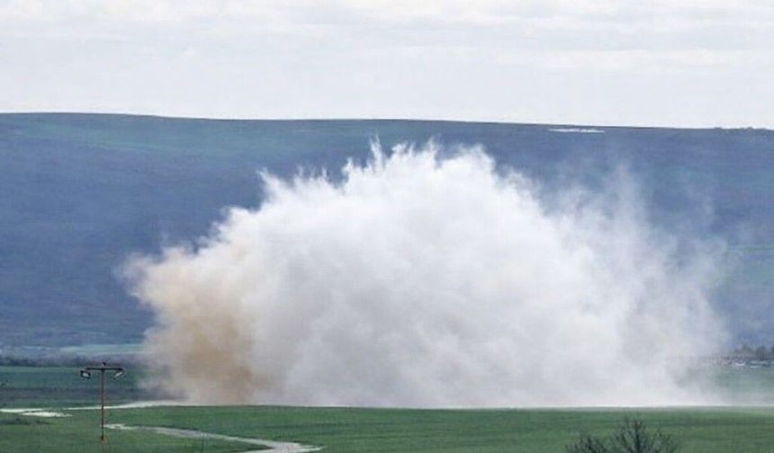 Muratlı çevreyolunda su hattı patladı
