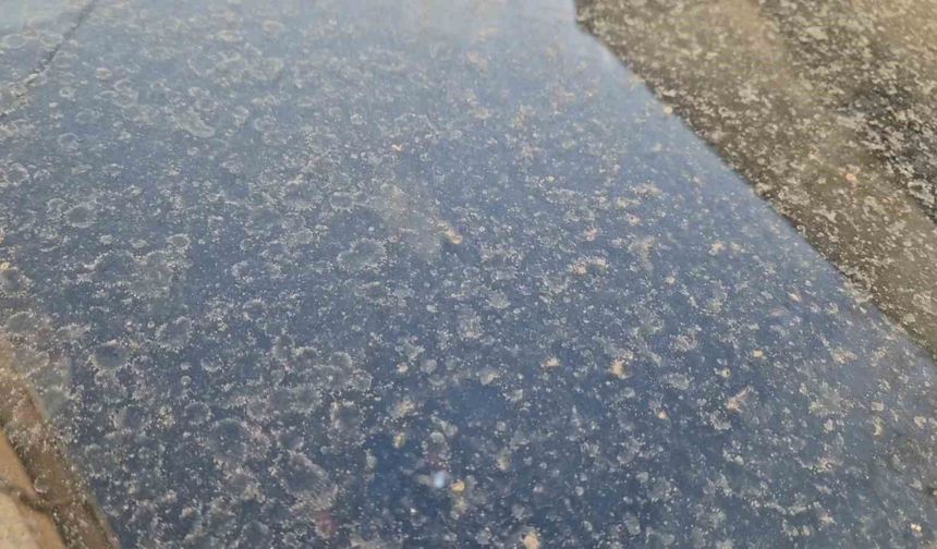 Tekirdağ'da çamur yağdı