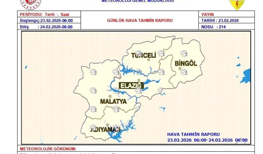 Tunceli için çığ uyarısı