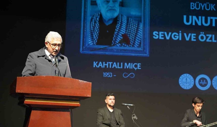Usta Sanatçı Kahtalı Mıçe şarkılarıyla anıldı