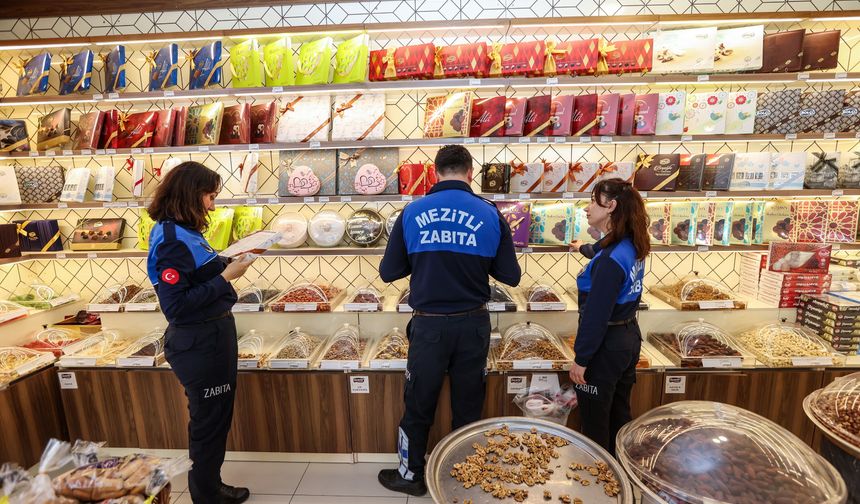 Mezitli Belediyesi, bayram öncesi denetimlerini artırdı