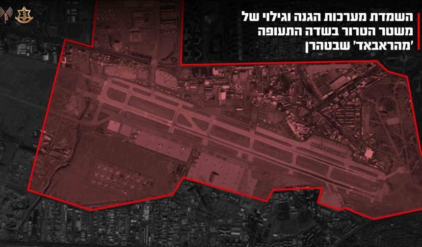 İsrail ordusu: 'Tahran'daki Mehrabad Havalimanı vuruldu'