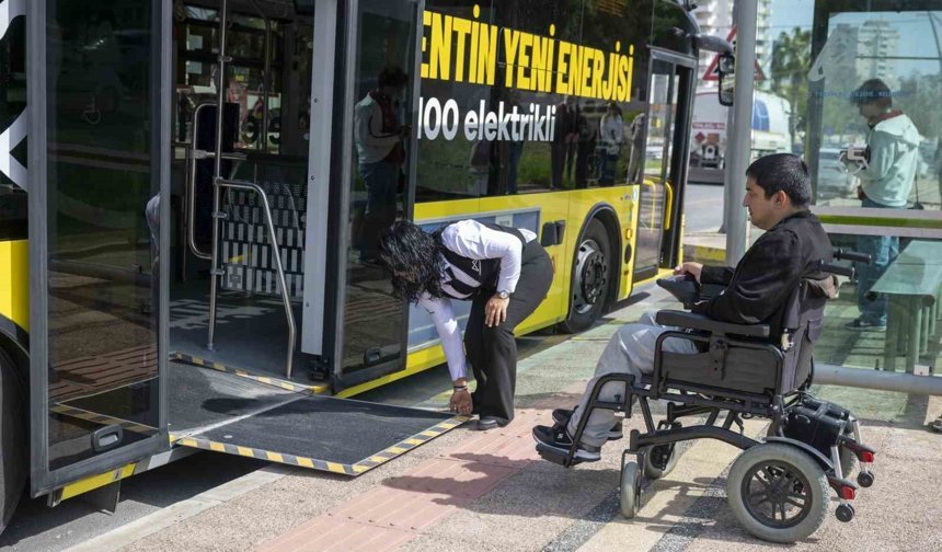 Mersin'de özel bireyler için 'engelsiz ulaşım' uygulaması hayata geçirildi