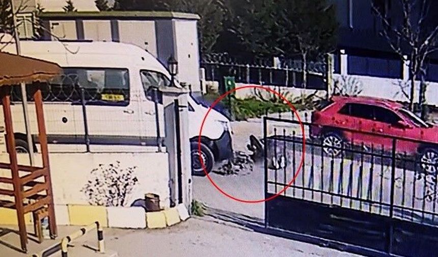 Okul servisine çarpmamak için motosikletten düşüp metrelerce savruldular: O anlar kamerada