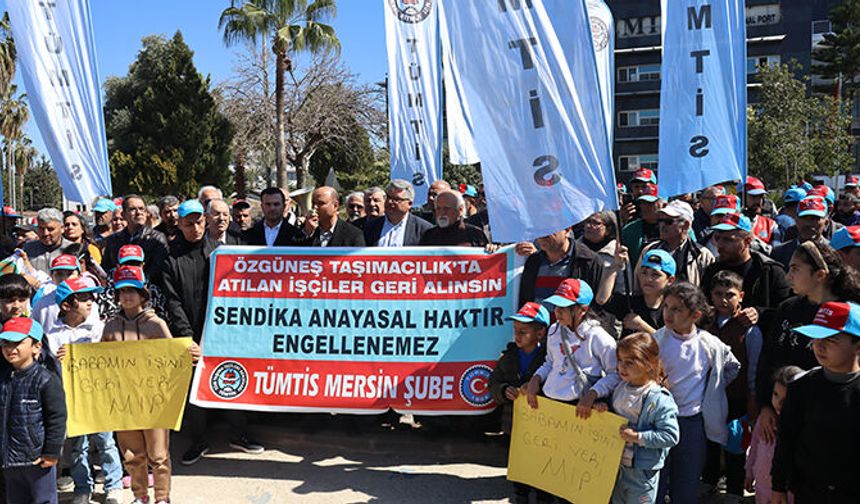 Mersin Limanı işçileri 90 gündür direniyor