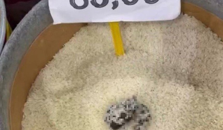 Mersin'de skandal görüntü: Pirinçten kedi dışkısı çıkan markete ceza