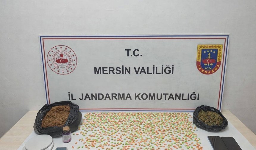 Mersin'de uyuşturucu taciri 2 şüpheli yakalandı