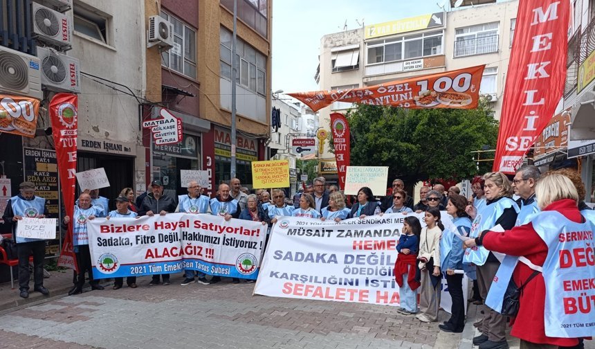 2021 Tüm Emekli Sen Mersin: “Görevimiz Yusuf Tekin'i istifa ettirmek”