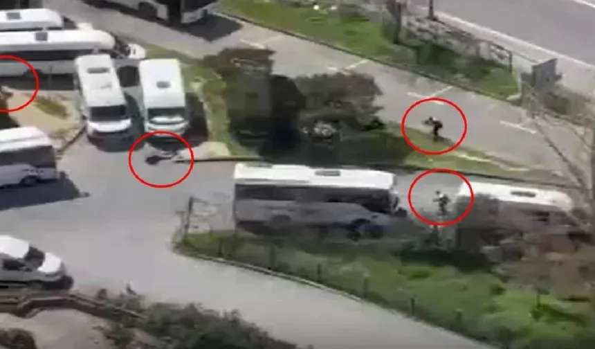 İsrail Konsolosluğu yakınında çatışma kamerada: Terörist böyle görüntülendi