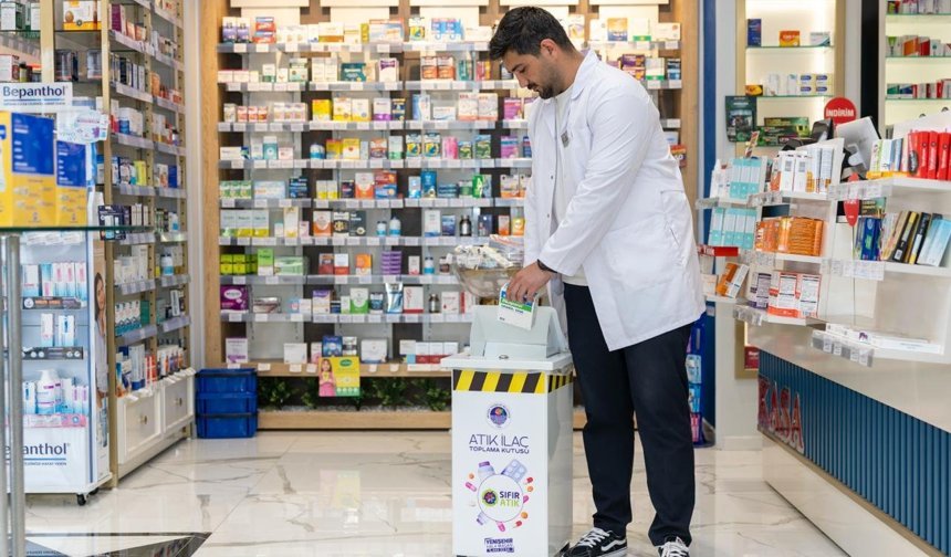 Yenişehir’de ilaçlar çöpe değil, kutulara