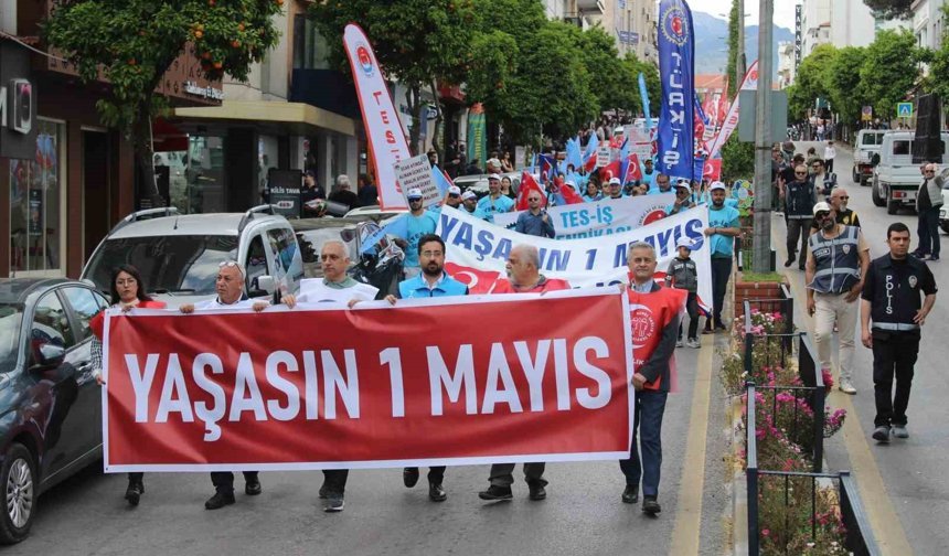 Aydın'da 'işçiler' için yürüdüler