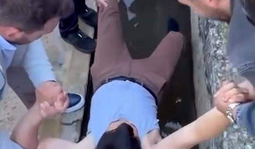 Bayram namazına gelmeyenleri buz gibi suya attılar