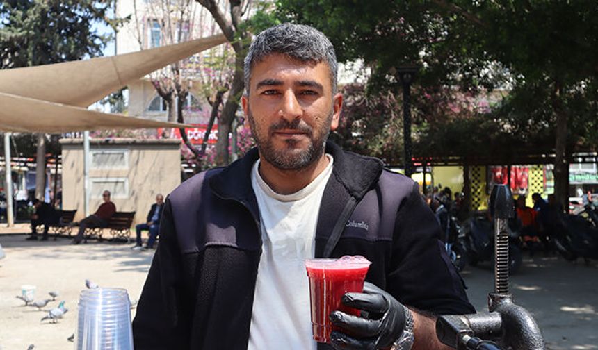 Mersin'de taze sıkım meyve suyu mevsimi başladı: Hem sağlıklı hem serinletici