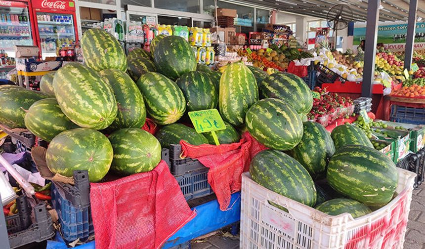 Mersin’de yılın ilk karpuzları tezgahlara düştü: Kilosu 49 TL