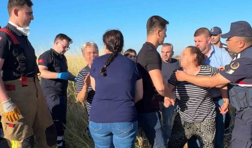 Cesedin başında gelin-kayınvalide kavgası kameraya yansıdı