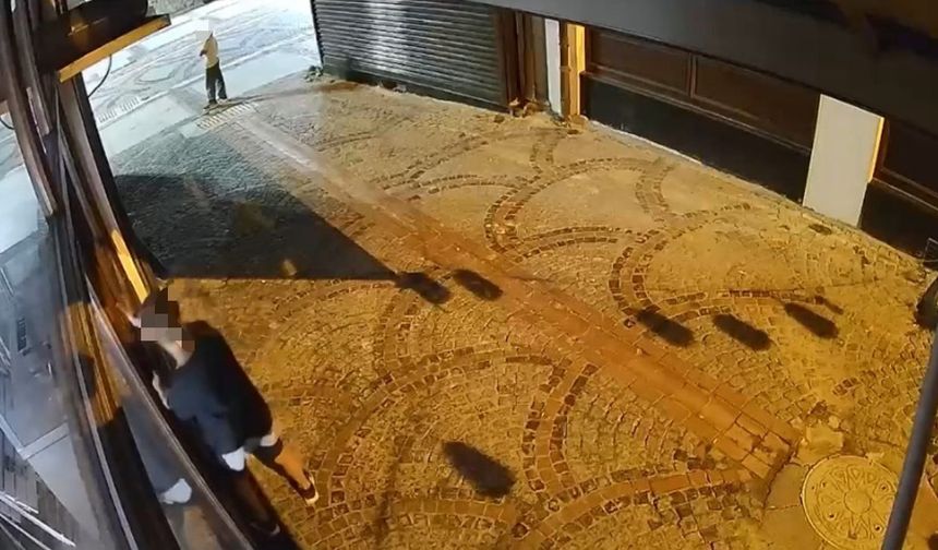 Edirne'de çocuk hırsızlar kameraya yansıdı