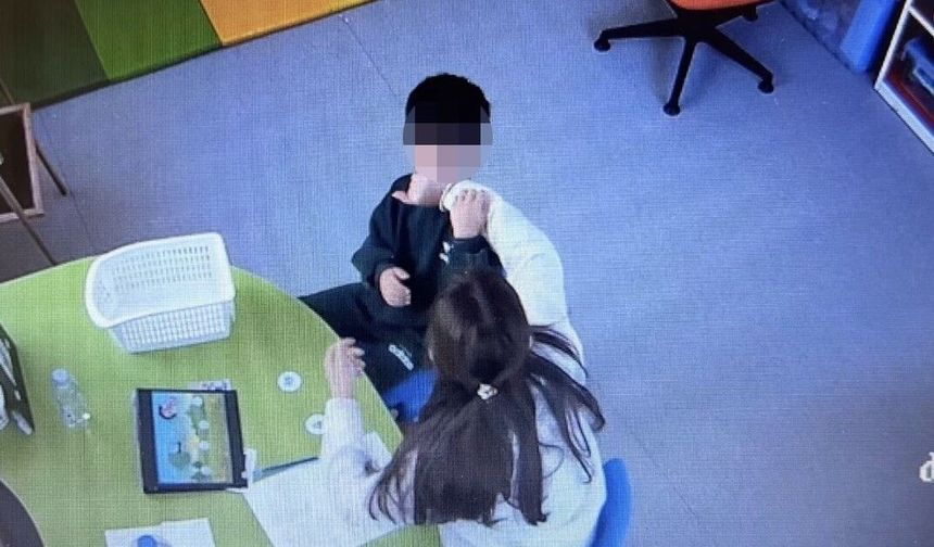 Mersin'de otizmli çocuğa şiddet kamerada: Öğretmen tutuklandı