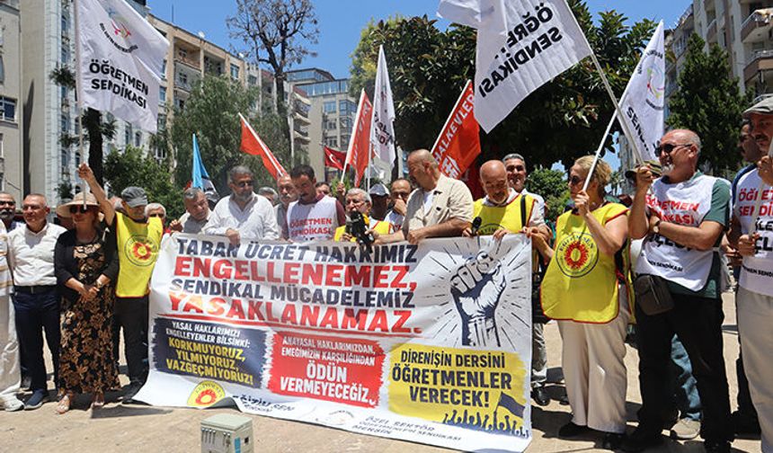 Öğretmenler Mersin’den seslendi: “Hak arayan öğretmenler yalnız değildir”
