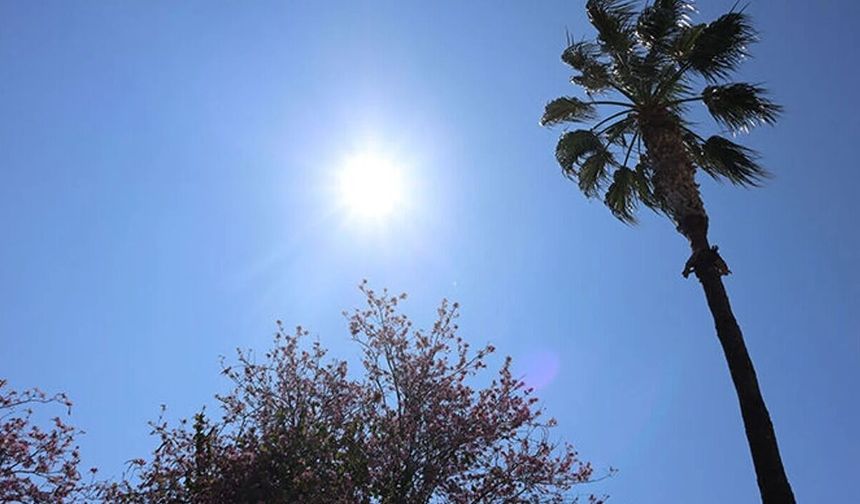 Mersin’de 7 Haziran günü hissedilen sıcaklık 32 dereceye kadar çıkacak