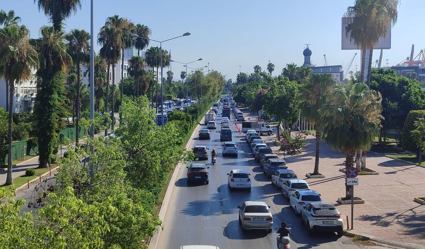 Mersin’de 27 Temmuz Pazartesi günü trafiğin durumu