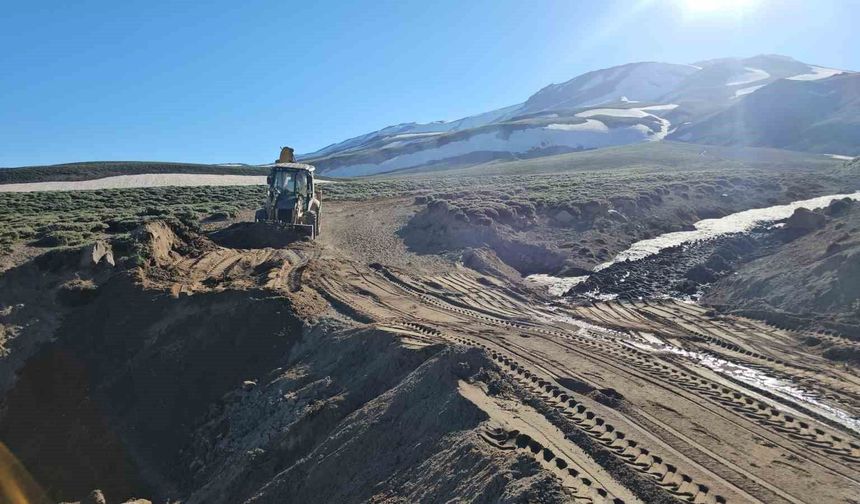 Aydınlar'da dağcılara büyük kolaylık: Süphan Dağı'nda yol açma çalışması