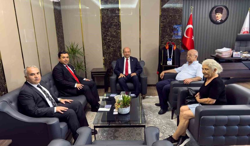 KKTC 5. Cumhurbaşkanı Tatar, Anamur Adalet Sarayını ziyaret etti