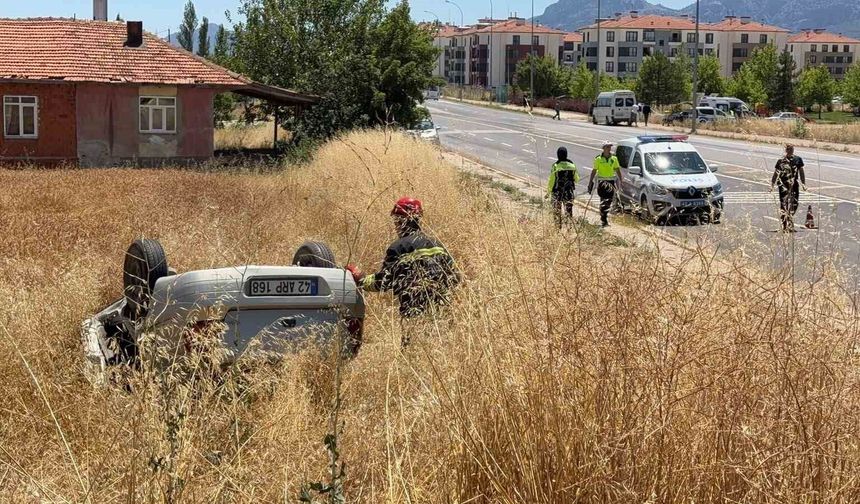 Konya'da otomobiller çarpıştı: 4 yaralı