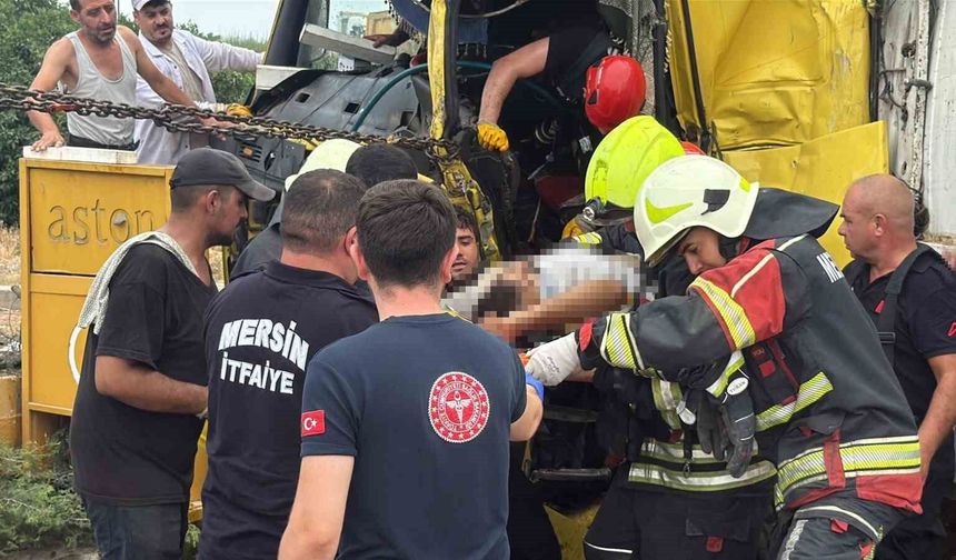 Mersin'deki tır kazasında can kaybı 2'ye yükseldi