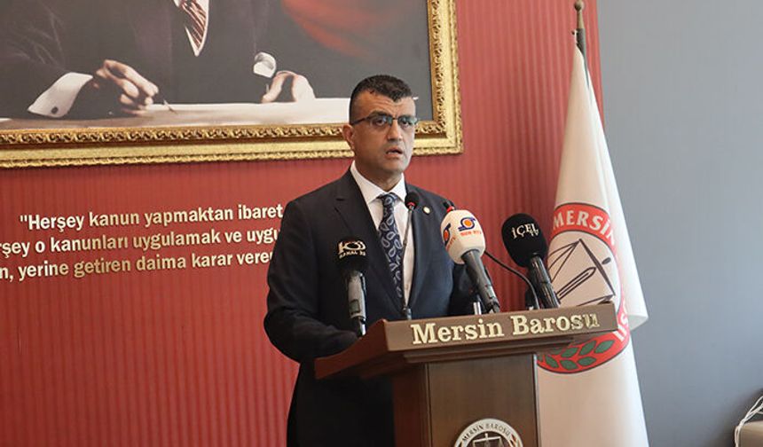 Mersin Barosu Başkanı Özdemir, adaylığını duyurdu