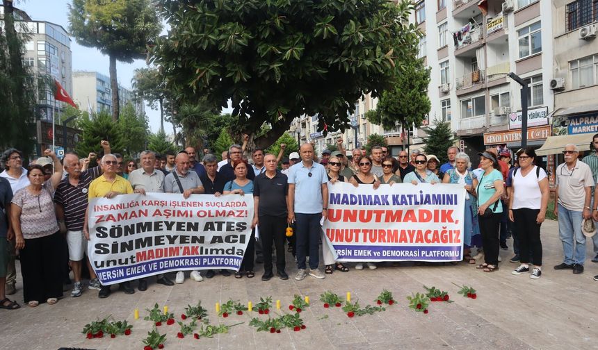Sivas katliamında hayatını kaybedenler Mersin'de anıldı