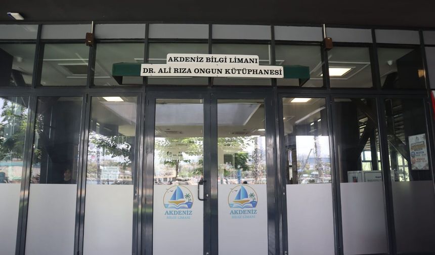 Mersinli gençlerin yeni gözde kütüphanesi: Dr. Ali Rıza Ongun Kütüphanesi