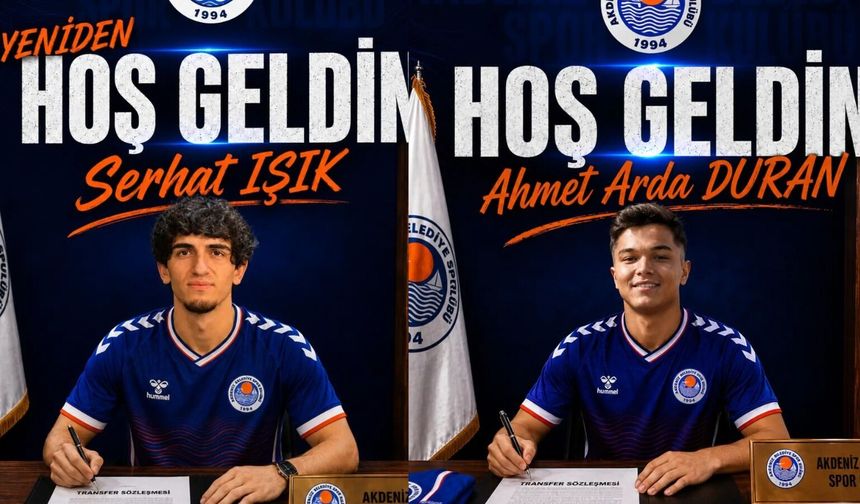 Akdeniz Belediyespor iki genç oyuncuyu kadrosuna kattı