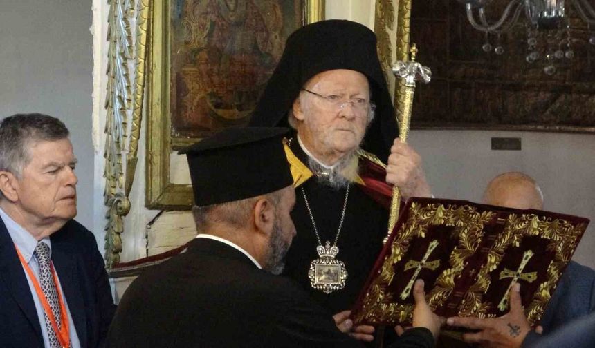 Fener Rum Patriği Bartholomeos, Gökçeada'da ayin yönetti