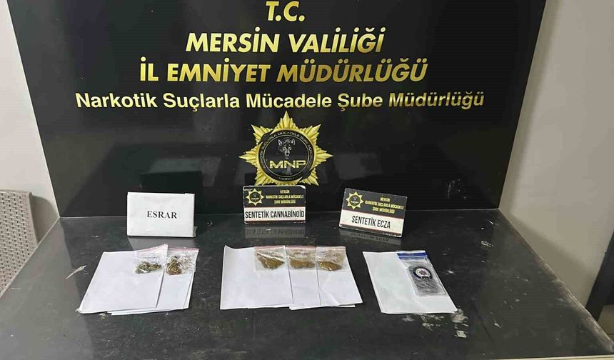 Mersin'de uyuşturucu operasyonunda 3 şüpheli tutuklandı