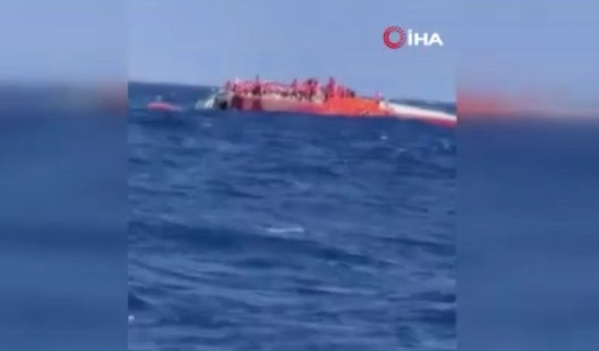 Girne açıklarında katamaran tipi yolcu gemisi battı