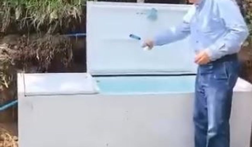 Atıl buzdolabını hayrat çeşmesine dönüştürdüler