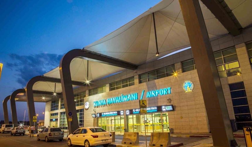 Konya Havalimanı ağustos ayında 115 bin 268 yolcuya hizmet verdi