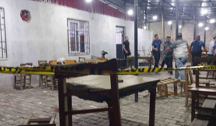 Mersin'de kahvehaneye silahlı saldırı: 1 ölü, 4 yaralı