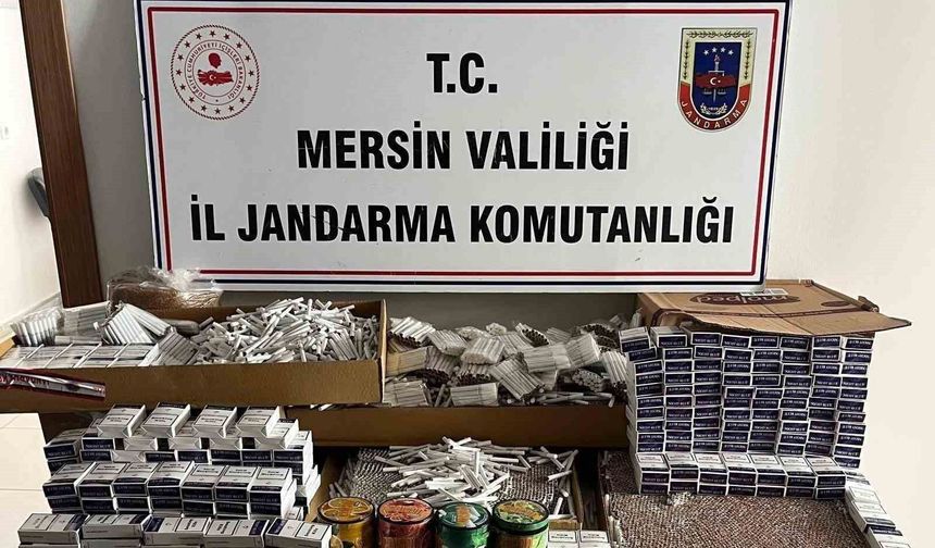 Mersin'de sigara kaçakçılığı operasyonu: 32 bin 120 makaron ele geçirildi