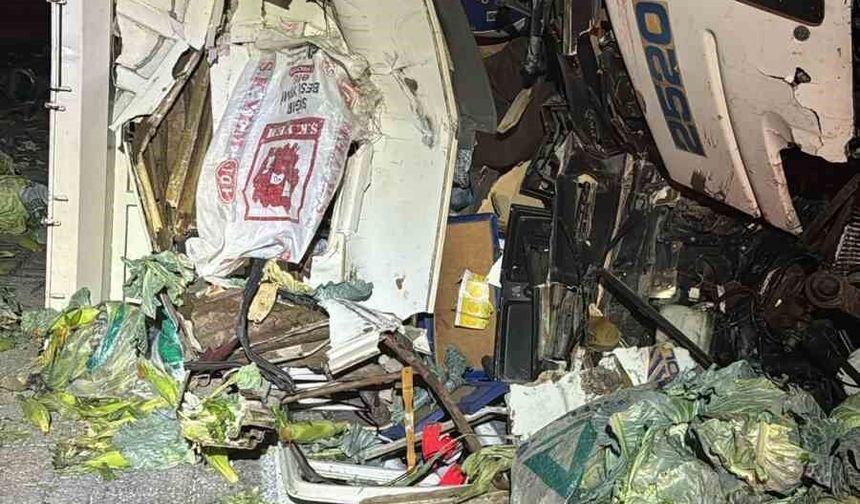 Tarsus-Pozantı otoyolunda kamyon ile tır çarpıştı: 1 ölü